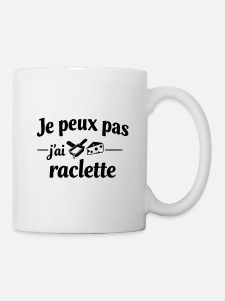 I Can't I Raclette – Winterhumor Spaß - Tasse - Weiß