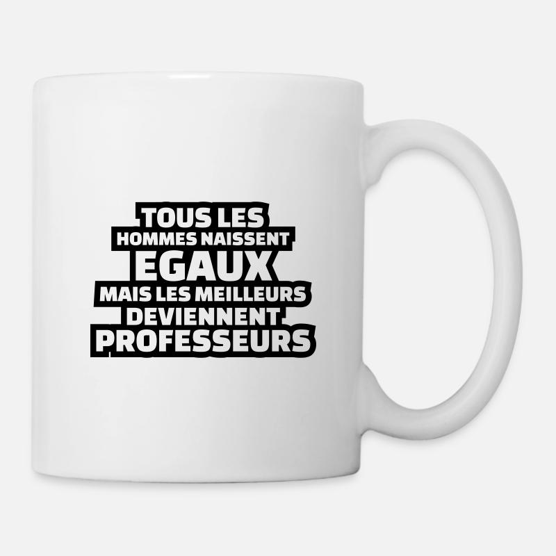 les meilleurs deviennent professeurs - Mug blanc - blanc