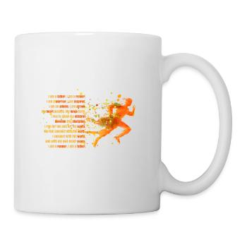 I Am A Father - I Am A Runner - Tasse - Weiß - Rechts