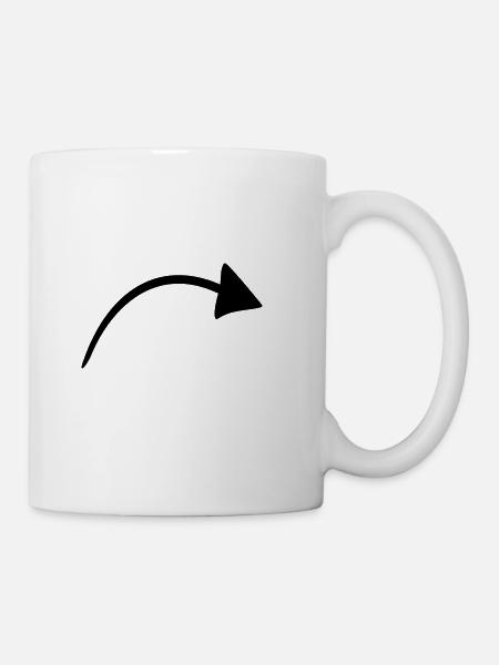 arrow - Mug - white