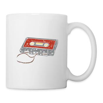 Kassette 90 Oldschool - Tasse - Weiß - Rechts