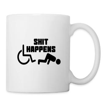 Manchmal hat man auch Pech mit dem Rollstuhl # - Tasse - Weiß - Rechts