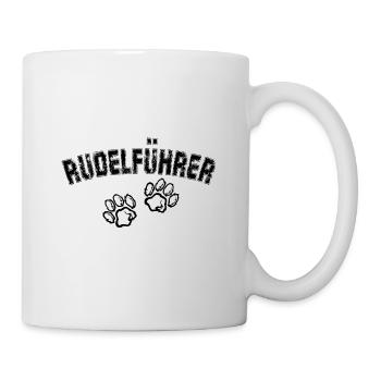 Rudelführer Hunde Hundebesitzer Hund Wolf Geschenk - Tasse - Weiß - Rechts