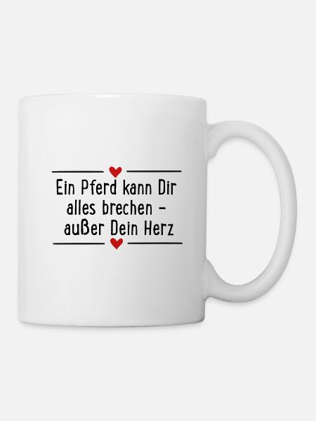 Pferd - Tasse - Weiß
