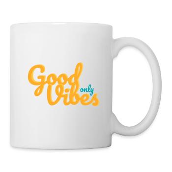 Nur gute Stimmung - Tasse - Weiß - Rechts