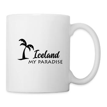 mon paradis islande - Mug blanc - blanc - Droite