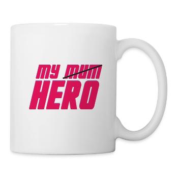 Mon t-shirt cadeau d’anniversaire maman / héros mère - Mug blanc - blanc - Droite