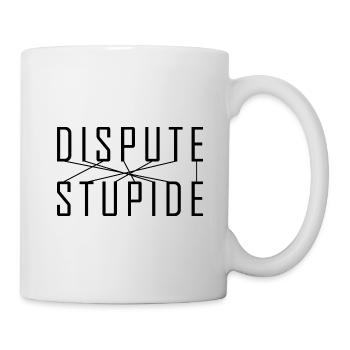 Dispute stupide - Anagramme jeu de mots - Mug blanc - blanc - Droite