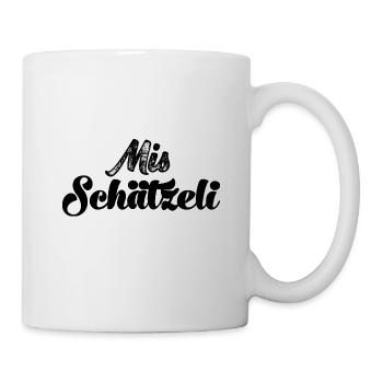 Mis Schätzeli Gotti Schweiz Mami Grosi - Tasse - Weiß - Rechts