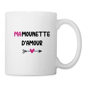 Mamounette d'amour - Mug blanc - blanc - Droite