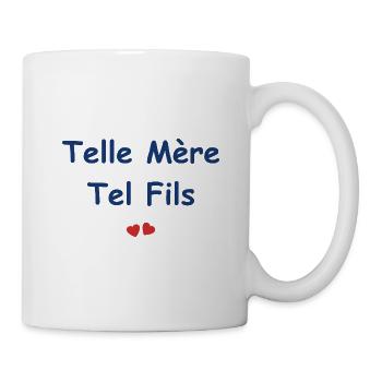 Telle mère tel fils - Mug blanc - blanc - Droite