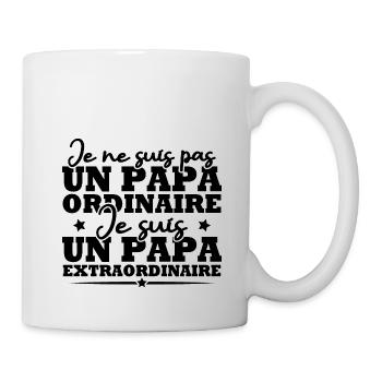 Je suis un papa extraordinaire, Humour cadeau papa - Mug blanc - blanc - Droite