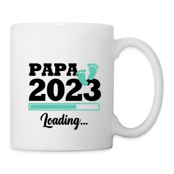 Papa 2023 loading - Mug blanc - blanc - Droite
