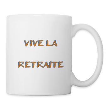 RETRAITE. RETRAITE. RETRAITEE. RETRAITE - Mug blanc - blanc - Droite