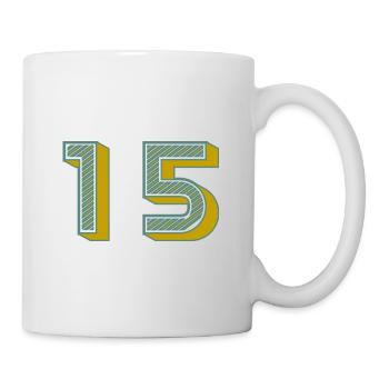 15. 15 YEARS. 15th ANNIVERSARY. 15 YEAR ANNIVERSARY. - Mug - white - Right