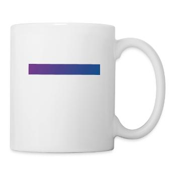 Farbverlauf Lila & Blau - Tasse - Weiß - Rechts