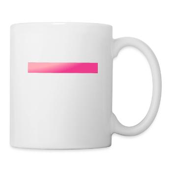 Pink-Rosa Farbverlauf Balken - Tasse - Weiß - Rechts
