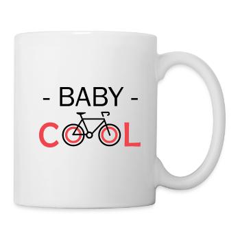 Bike baby cool father and son cyclist bike - Mug - white - Right