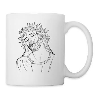 JÉSUS T-SHIRT ÉDITION LIMITÉE - Mug blanc - blanc - Droite