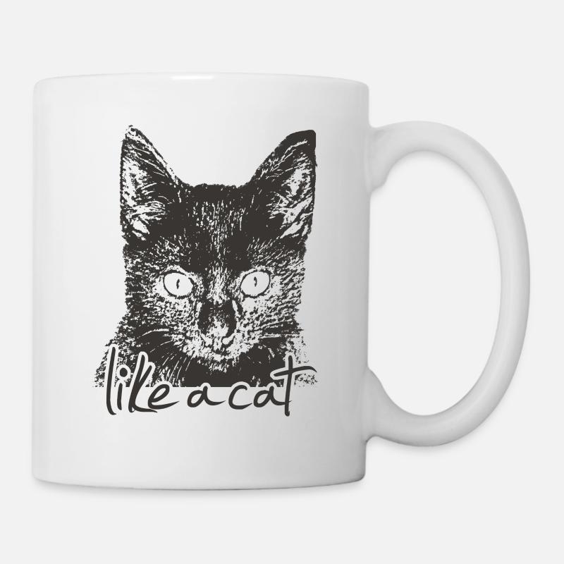 chat - Mug blanc - blanc