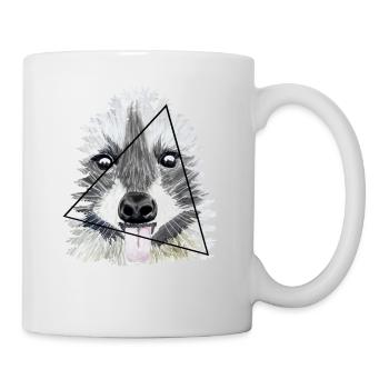 raton laveur - Mug blanc - blanc - Droite