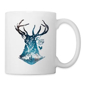 Der Berg ruft - Zeit zum Wandern - Tasse - Weiß - Rechts