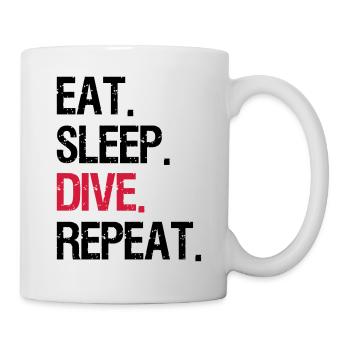 Mangez Sommeil Répéter Plongée - Mug blanc - blanc - Droite