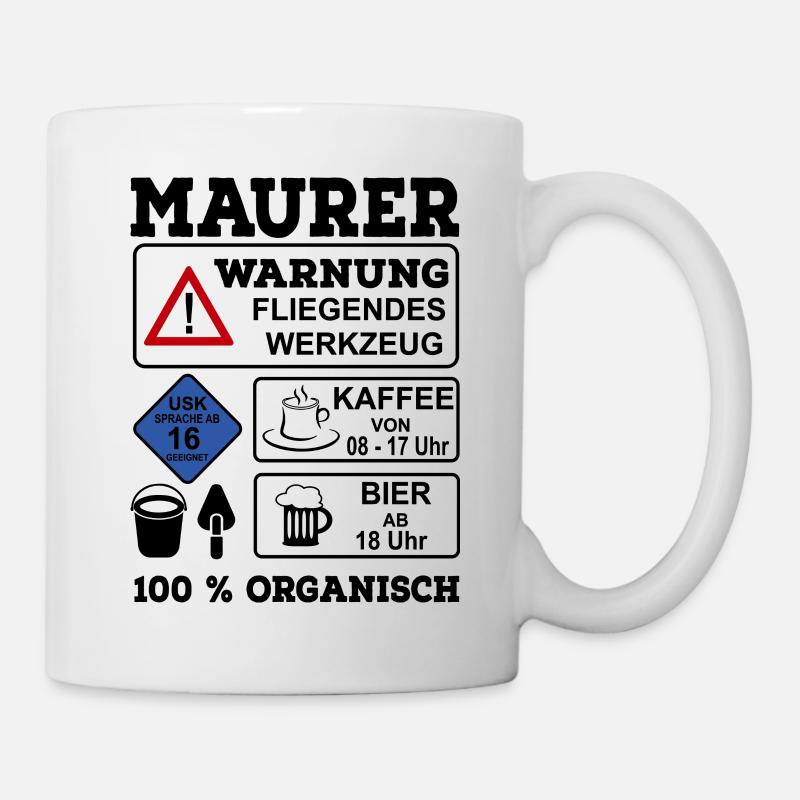 Maurer - Tasse - Weiß