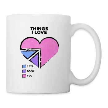 Tarte Coeur Saint Valentin AMOUR Mariage - Mug blanc - blanc - Droite
