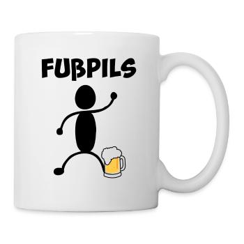 Fußpils - Mug blanc - blanc - Droite