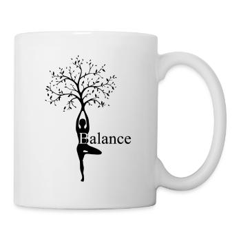 Yoga Balance - Tasse - Weiß - Rechts
