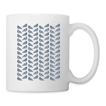 Pigeon Pattern Friends - Tasse - Weiß - Rechts