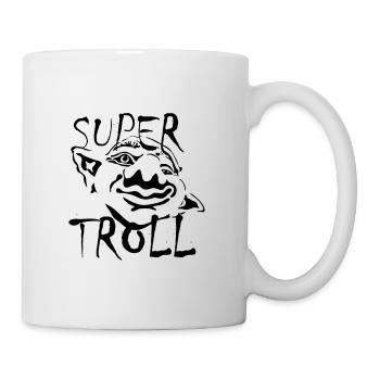 Super troll. Superpowers. troll. gift - Mug - white - Right