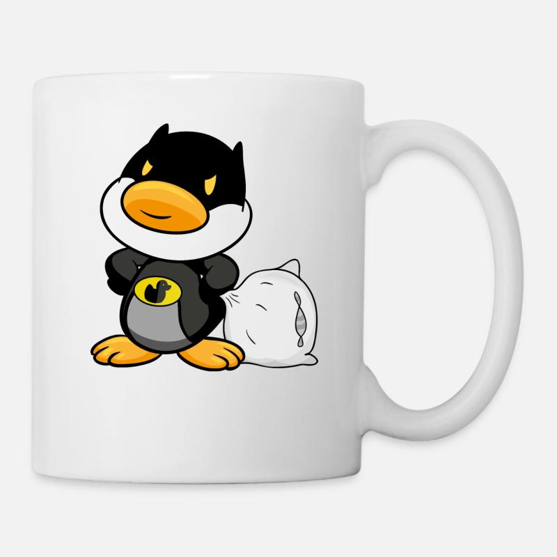 Bettmann duck, super hero, duck, tired! -Love tea - Mug - white