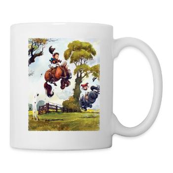PonyRodéo Thelwell Dessin - Mug blanc - blanc - Droite