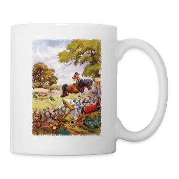 Thelwell Cartoon Pony Turnier - Tasse - Weiß - Rechts