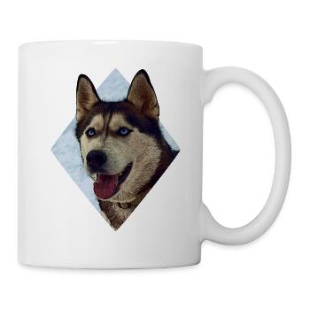 Husky - Tasse - Weiß - Rechts