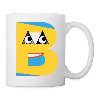 Das gelbe B - Tasse - Weiß - Rechts