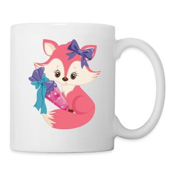 Schoolchild Fuchs schooling 1st class cartable - Mug blanc - blanc - Droite