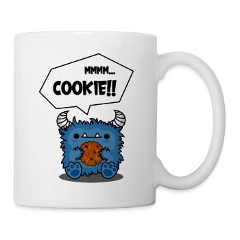 Cookie Monsta - Mug blanc - blanc - Droite