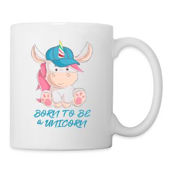 Né pour être une licorne - Mug blanc - blanc - Droite