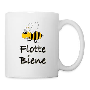 Flotte Biene Honigbiene - Tasse - Weiß - Rechts