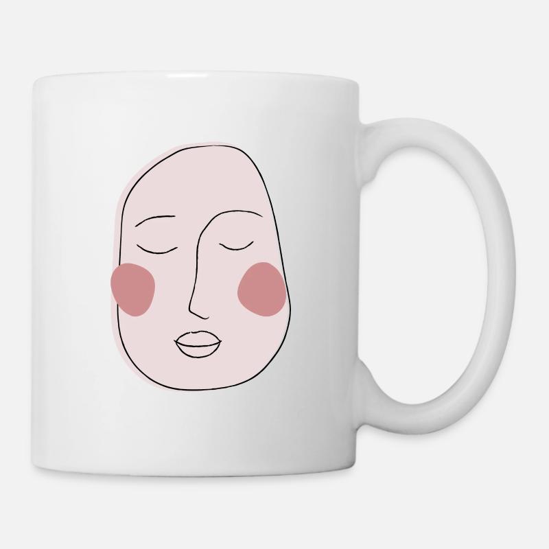 Résumé du visage - Mug blanc - blanc