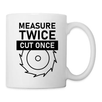Saw the circular saw - Mug - white - Right