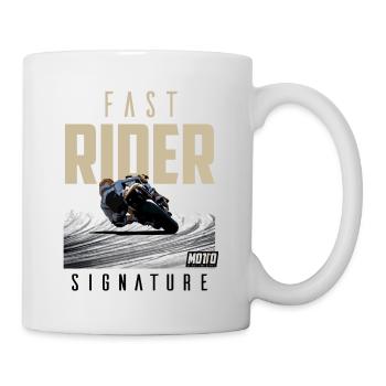Fast Rider Signature - Tasse - Weiß - Rechts