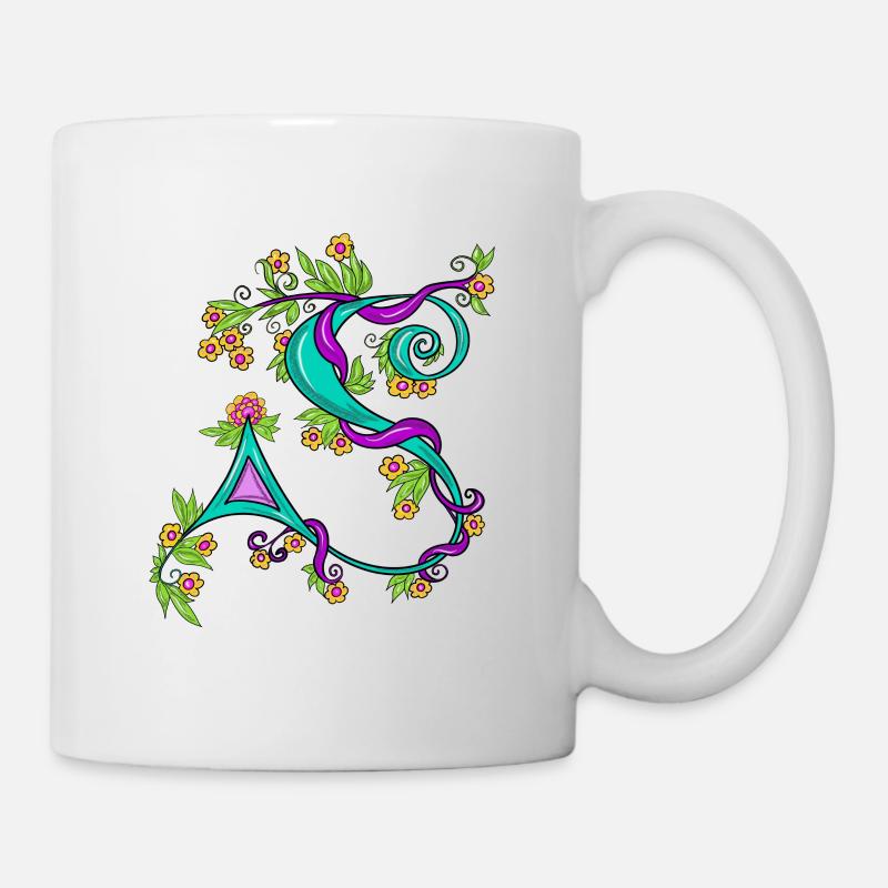 Des lettres. - Mug blanc - blanc