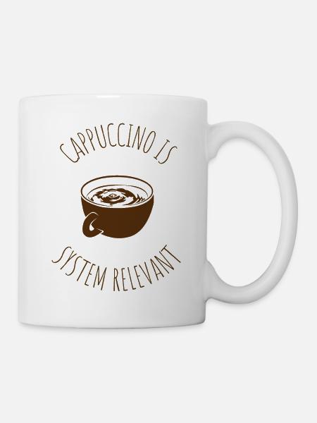 Cappuccino systemrelevant - Tasse - Weiß