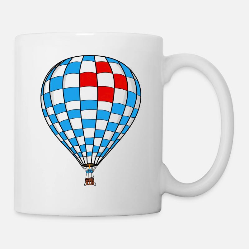 Heißluftballon - Tasse - Weiß