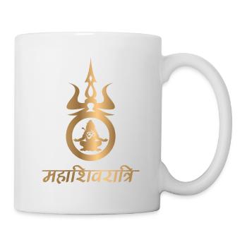 Shiva Meditation Gold Version - Tasse - Weiß - Rechts
