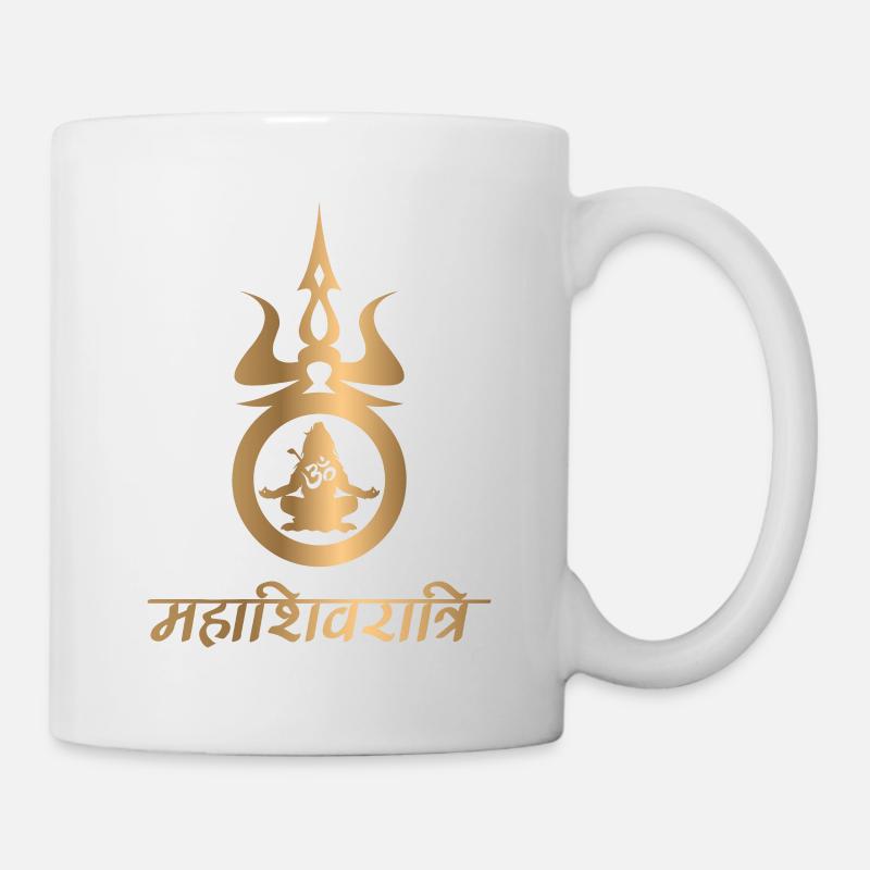 Shiva Meditation Gold Version - Mug - white